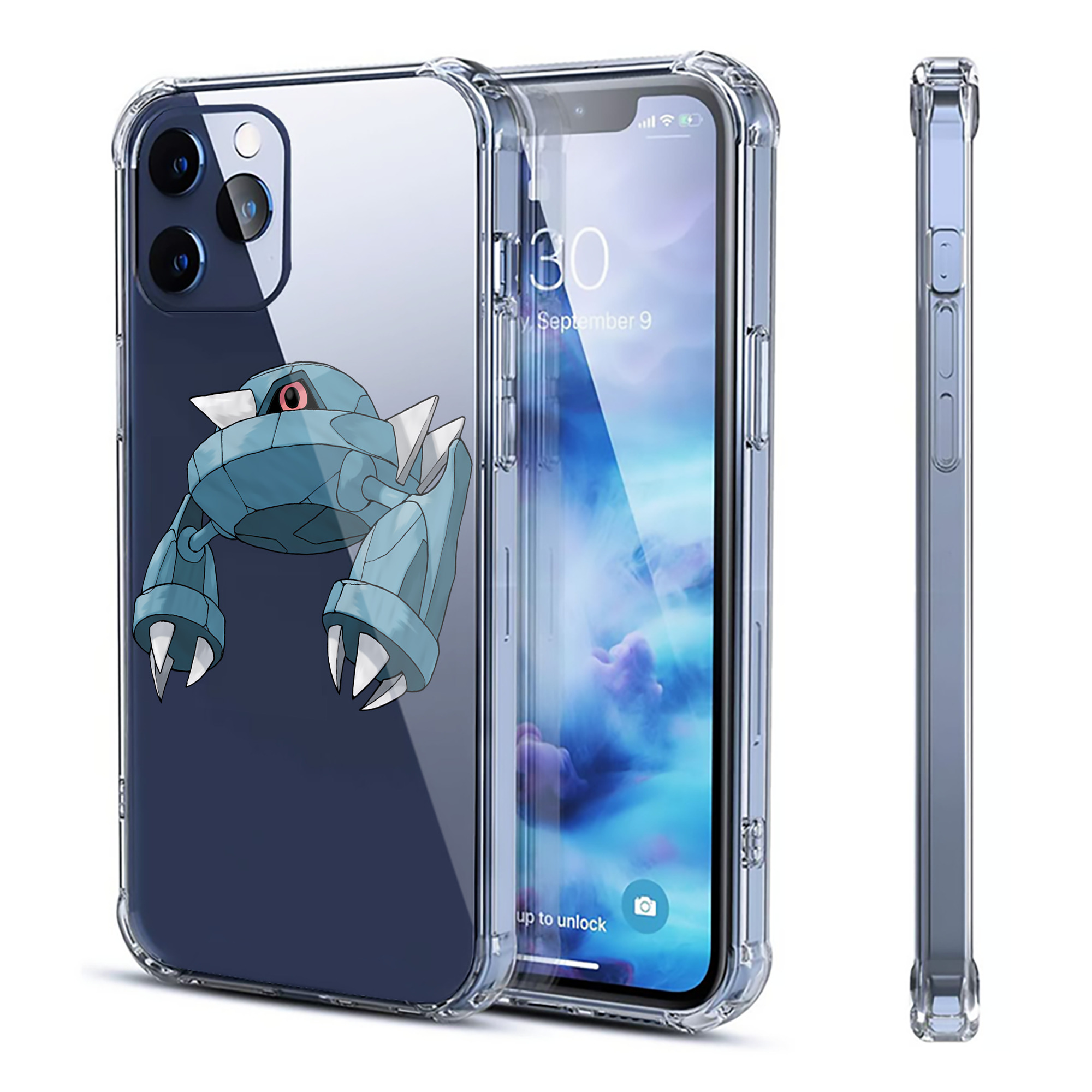 （画像用） ポケットモンスター Pokémon 【iPhone 12シリーズ対応】透明スマホケース（クリアソフトケース）